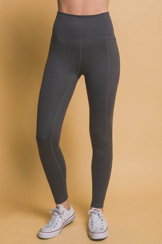 Love Tree High Waist Leggings with Side Pockets - Hovatok