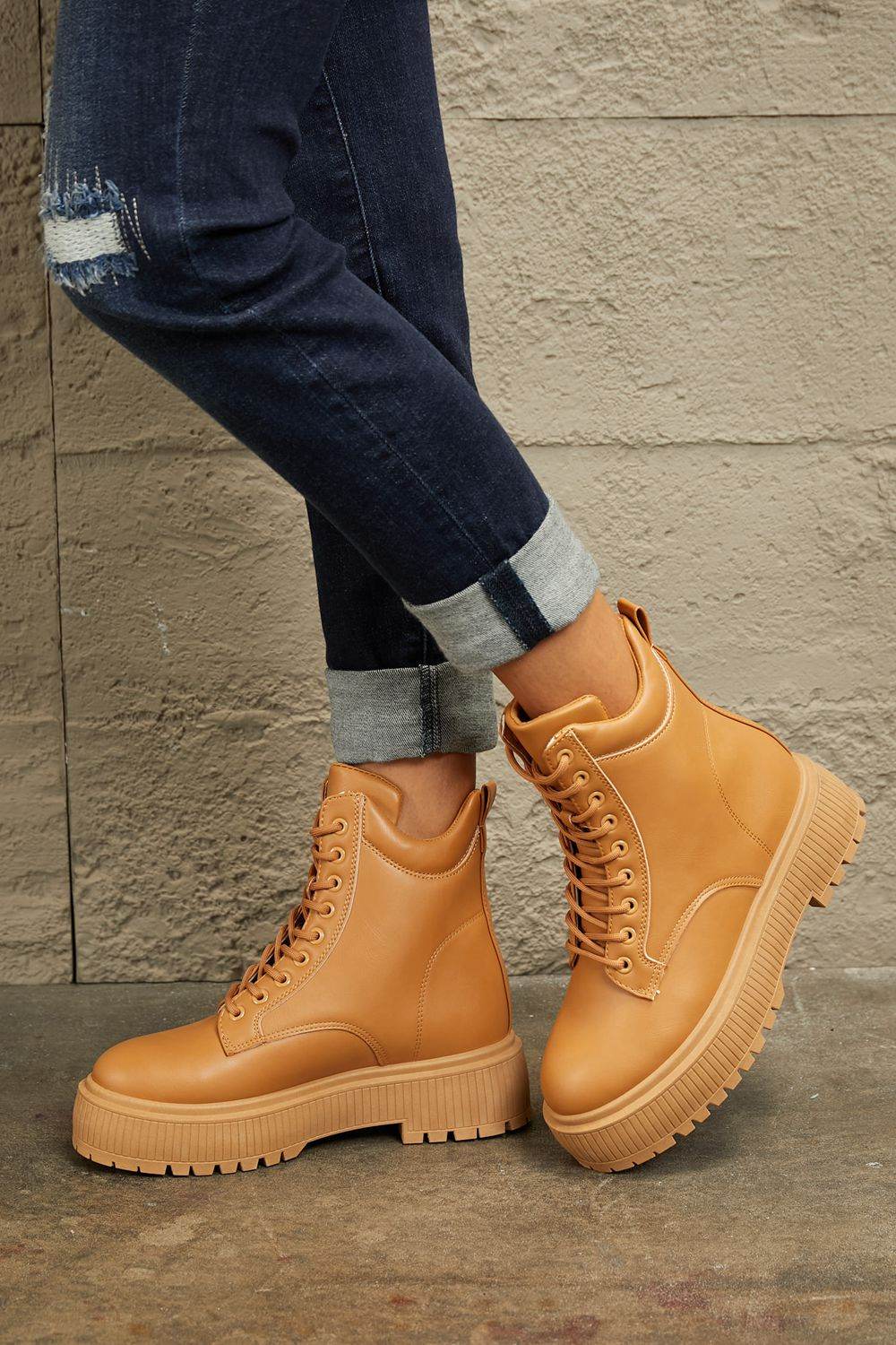 East Lion Corp Platform Combat Boots - Hovatok