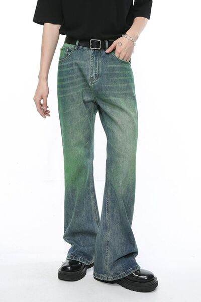 Mid Rise Men's Jeans with Pockets - Hovatok