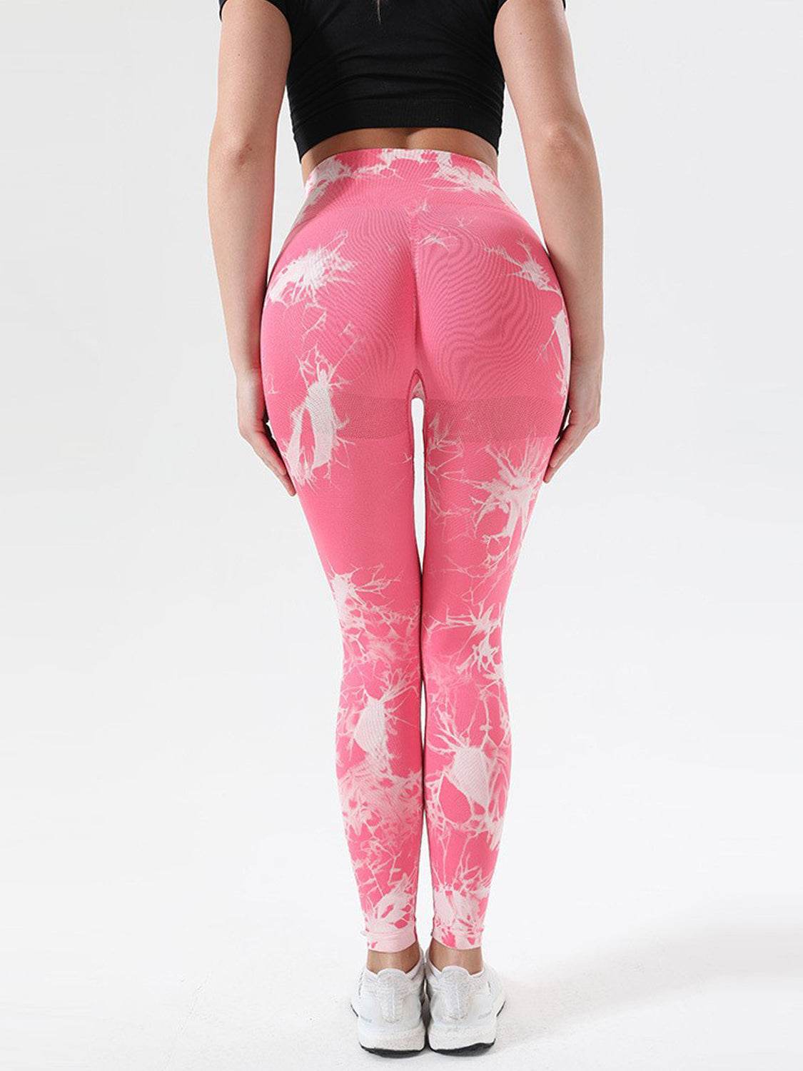 Tie-Dye High Waist Active Leggings - Hovatok