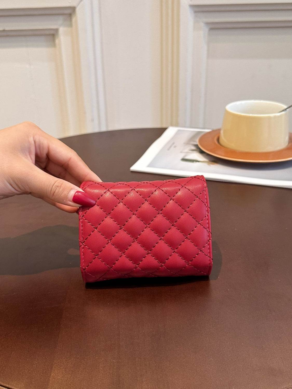 PU Leather Solid Color Wallet - Hovatok