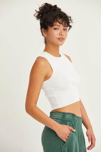 HYFVE Ribbed Knit Cropped Tank - Hovatok