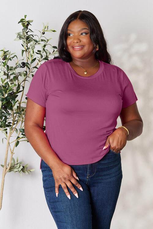Basic Bae Full Size Round Neck Short Sleeve T-Shirt - Hovatok