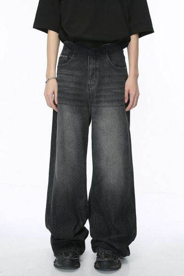 Wide Leg Jeans with Pockets - Hovatok