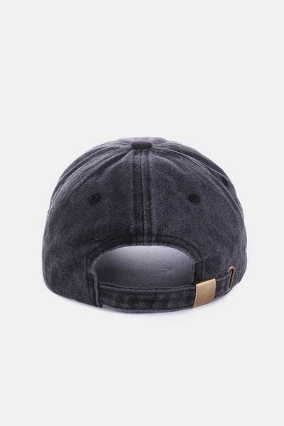 Zenana Washed DALLAS Embroidered Baseball Cap - Hovatok