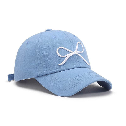 Bow Embroidered Cotton Baseball Cap - Hovatok