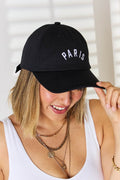 Zenana Embroidered City Baseball Cap - Hovatok