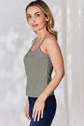 Basic Bae Full Size Round Neck Slim Cami - Hovatok