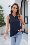 Twisted Solid Color Tank - Hovatok