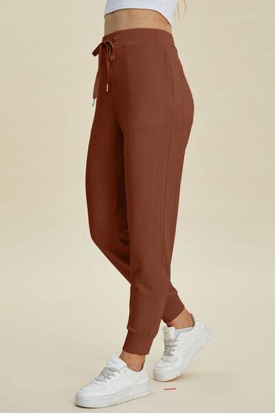 Basic Bae Full Size Air Scuba Drawstring High Waist Joggers - Hovatok