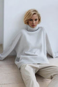 Basic Bae Turtleneck Dropped Shoulder Long Sleeve Sweater - Hovatok