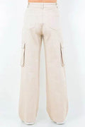 American Bazi Full Size Drawstring Wide Leg Cargo Pants Plus Size - Hovatok