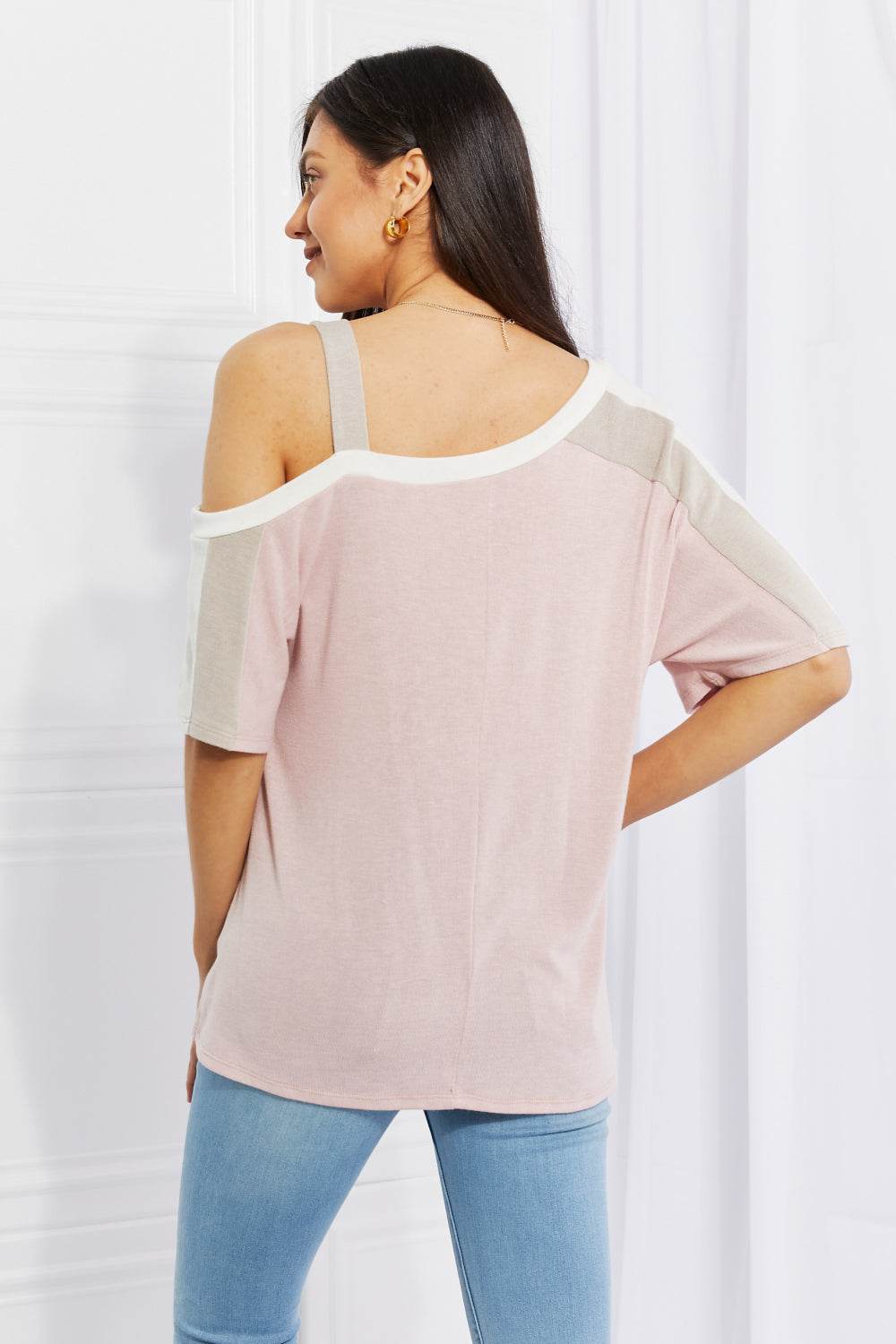 Andree by Unit Full Size Something Simple Cold Shoulder Tee - Hovatok
