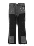 Men's Contrast Washed Bootcut Jeans - Hovatok