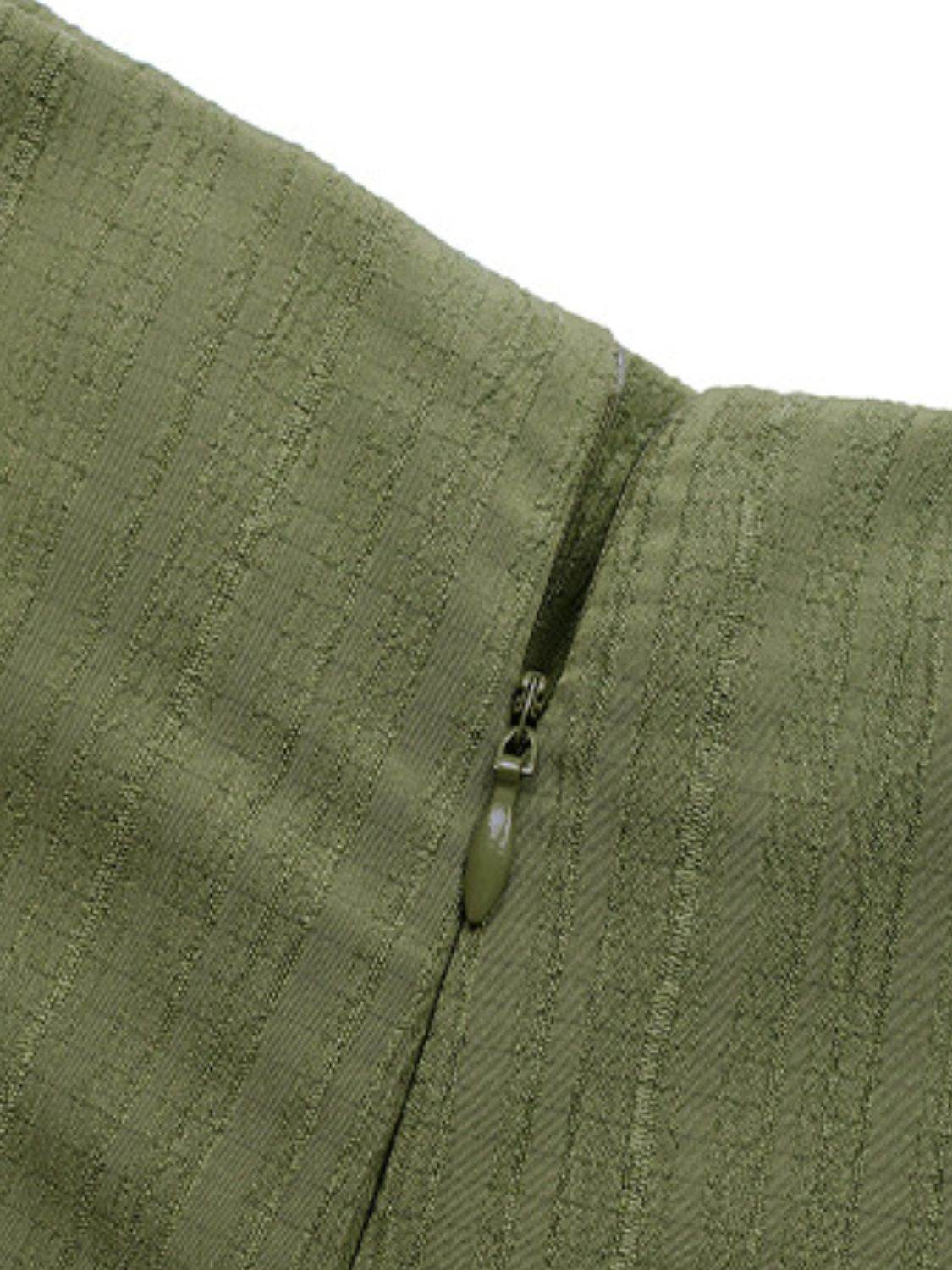 Perfee Ruched High Rise Shorts with Back Zipper - Hovatok