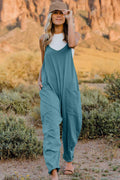 Double Take Full Size V-Neck Sleeveless Jumpsuit with Pockets - Hovatok