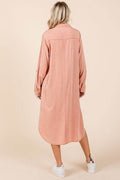 Mittoshop Button Down Long Sleeve Shirt Dress - Hovatok