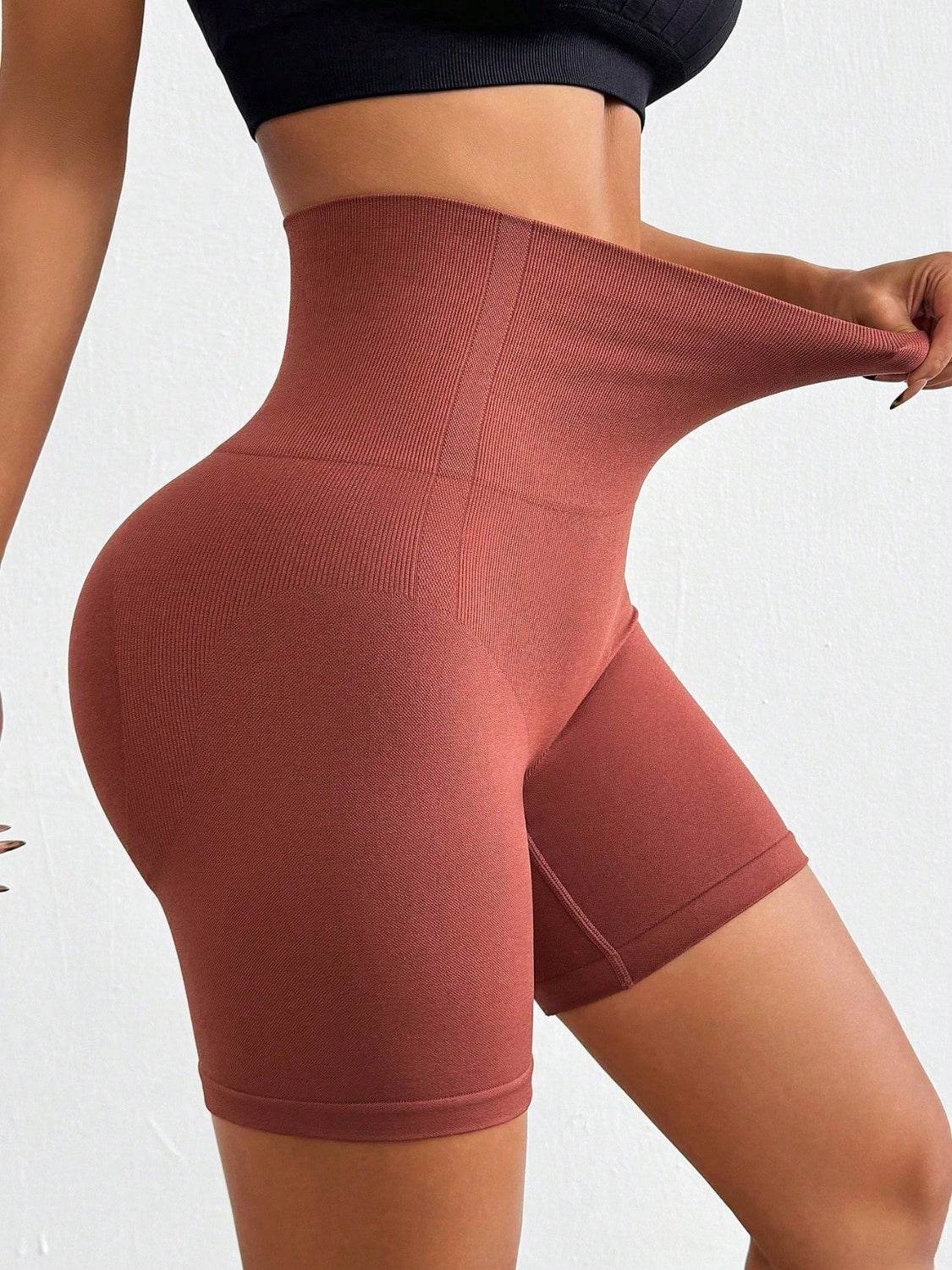 Seamless High Waist Active Shorts - Hovatok