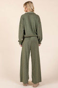 BOMBOM Tied Checkered Wide Leg Pants - Hovatok