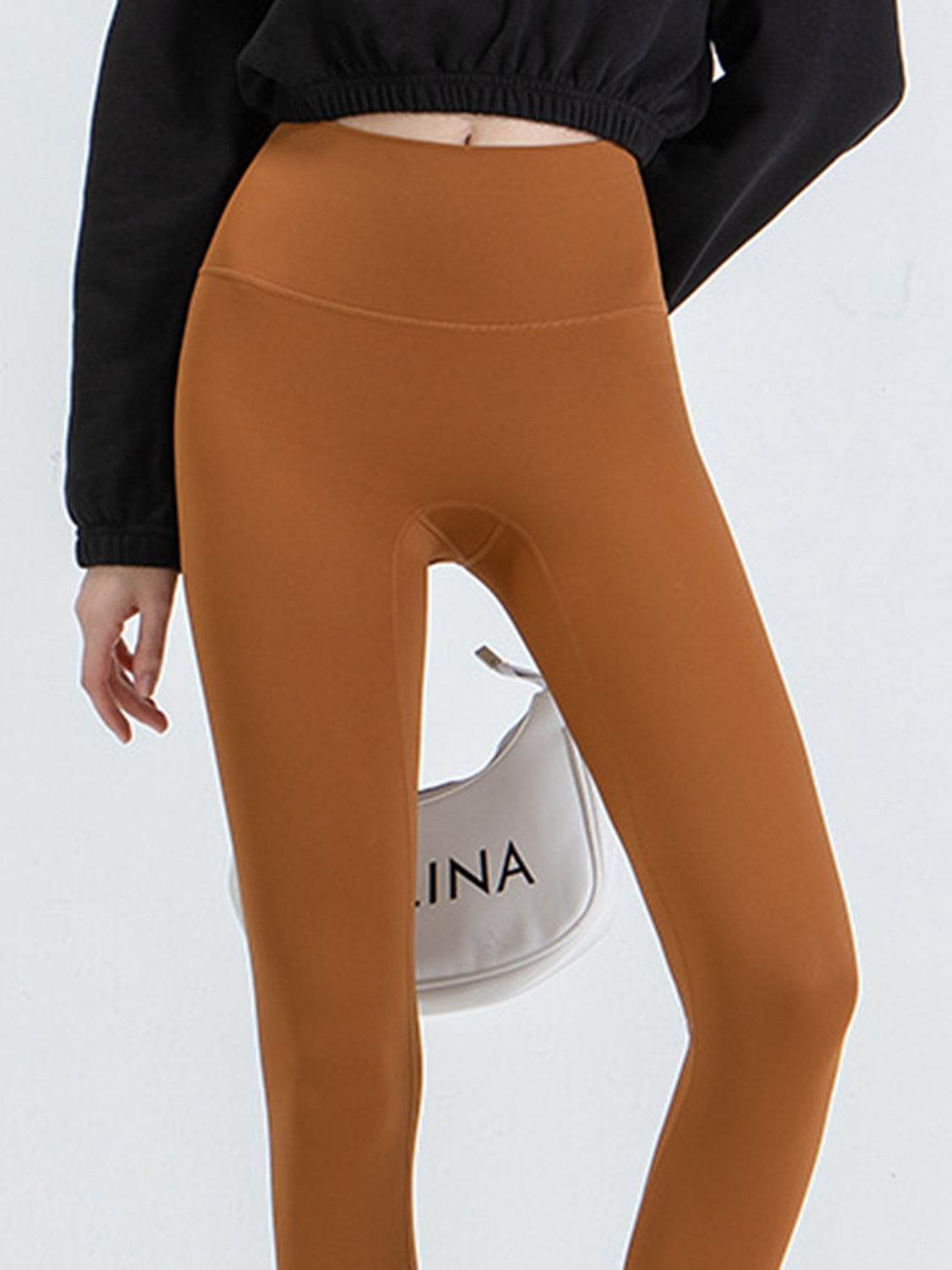 Wide Waistband Sports Leggings - Hovatok