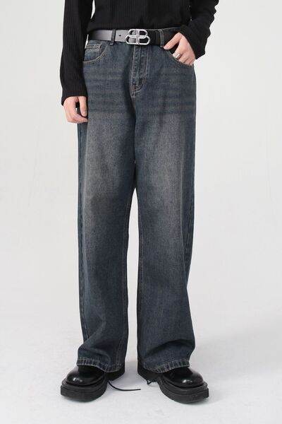 Wide Leg Jeans with Pockets - Hovatok