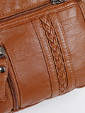PU Leather Adjustable Strap Shoulder Bag - Hovatok