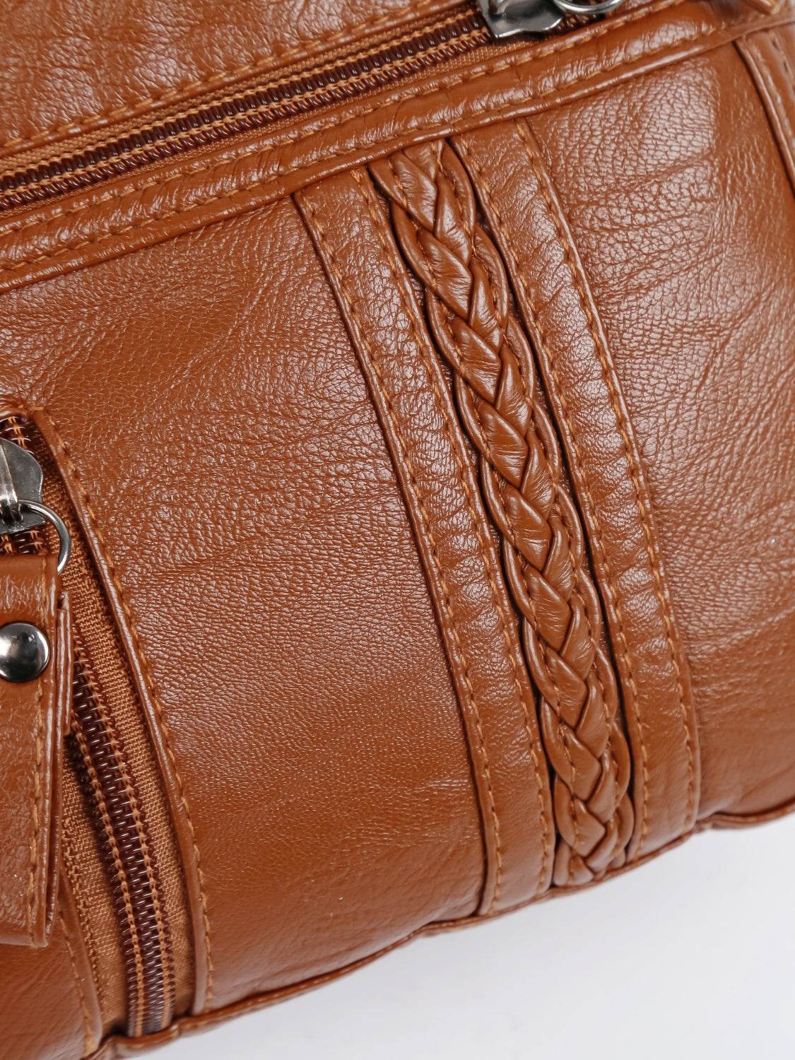 PU Leather Adjustable Strap Shoulder Bag - Hovatok