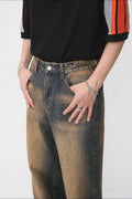 Raw Hem Straight Leg Jeans - Hovatok