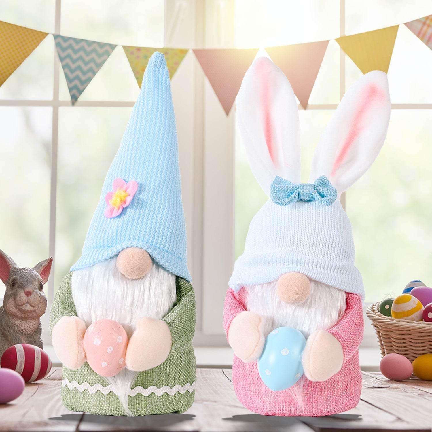 Easter Knitted Hat Faceless Doll - Hovatok