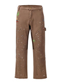 Men's Washed Bootcut Cargo Jeans - Hovatok