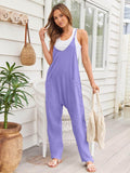 V-Neck Spaghetti Strap Jumpsuit - Hovatok