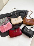 Bow PU Leather Shoulder Bag - Hovatok