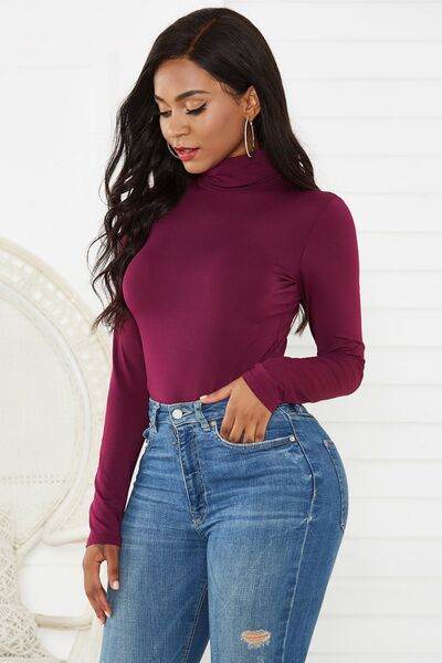 Turtleneck Long Sleeve Bodysuit - Hovatok