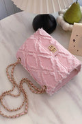 Raw Hem Denim Crossbody Bag - Hovatok