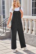 Lovelet Square Neck Wide Strap Overalls with Pockets - Hovatok