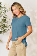 Basic Bae Full Size Round Neck Short Sleeve T-Shirt - Hovatok
