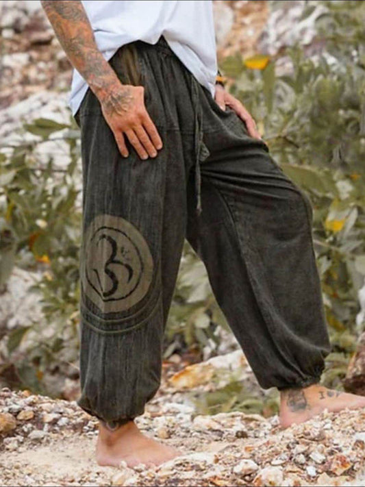 Men's Full Size Drawstring Jogger with Pockets Plus Size - Hovatok