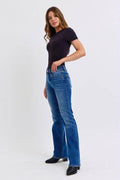 Judy Blue Full Size Run Mid-Rise Bootcut Jeans with Thermal Lining - Hovatok