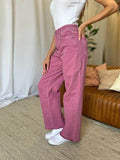 RFM Full Size High Rise Garment Dye Wide Leg Jeans - Hovatok