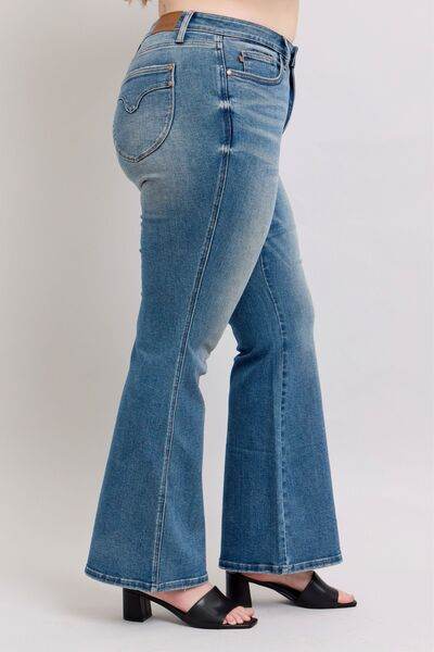 Judy Blue MR Tummy Control Vintage Wash Jeans - Hovatok