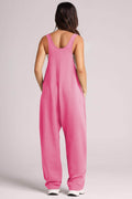 Lovelet Wide Strap Jumpsuit with Pockets - Hovatok