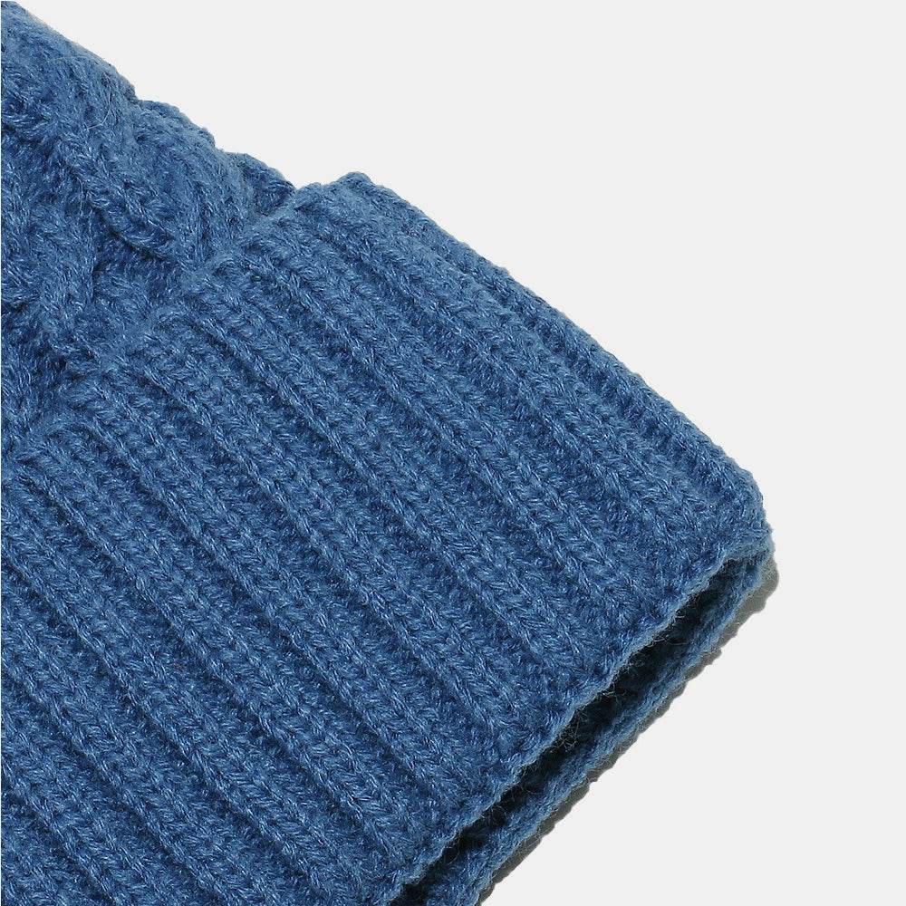 Cable Knit Winter Hat with Pompom - Hovatok