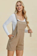 Double Take Full Size Texture Sleeveless Romper - Hovatok