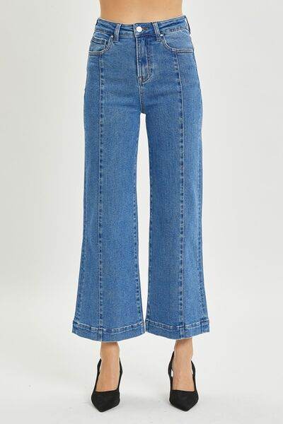 RISEN Full Size High Rise Wide Leg Jeans - Hovatok