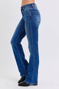 Judy Blue Full Size Run Mid-Rise Bootcut Jeans with Thermal Lining - Hovatok