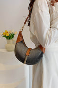 Contrast Denim Shoulder Bag - Hovatok