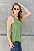 Basic Bae Bamboo Full Size Round Neck Tank - Hovatok