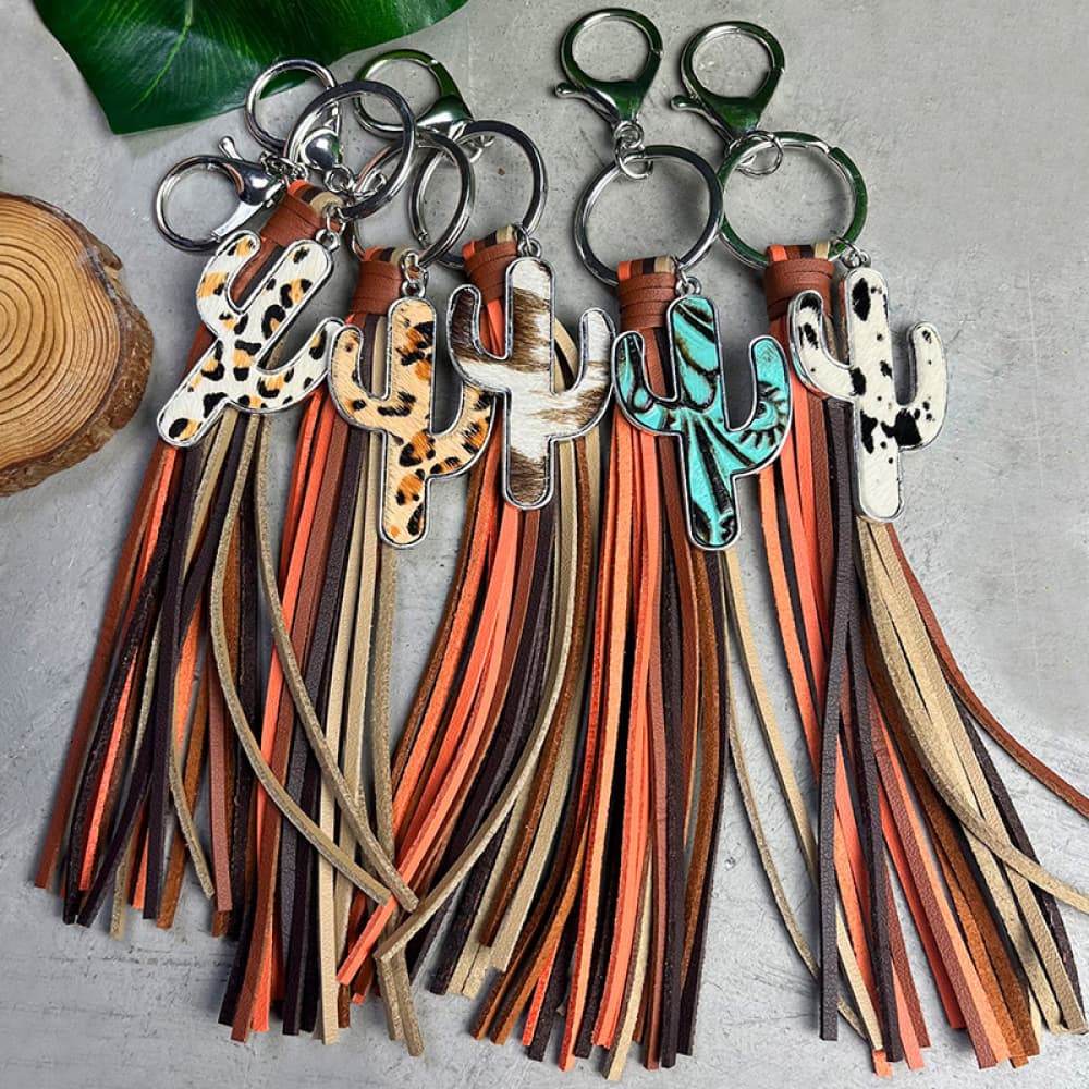 Cactus Keychain with Tassel - Hovatok