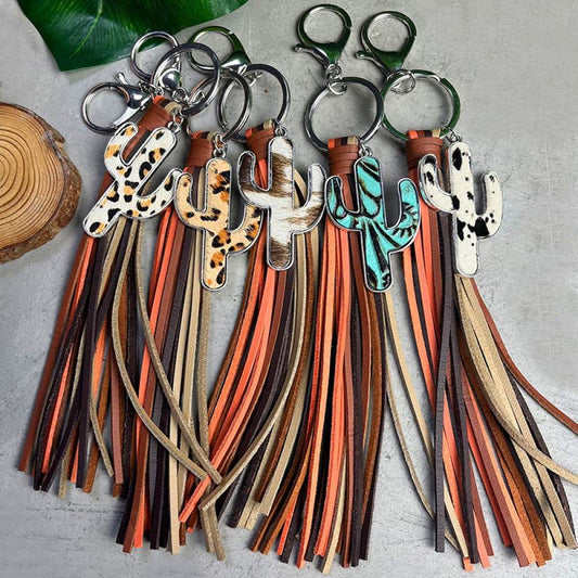 Cactus Keychain with Tassel - Hovatok