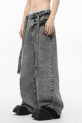 Wide Leg Jeans with Pockets - Hovatok